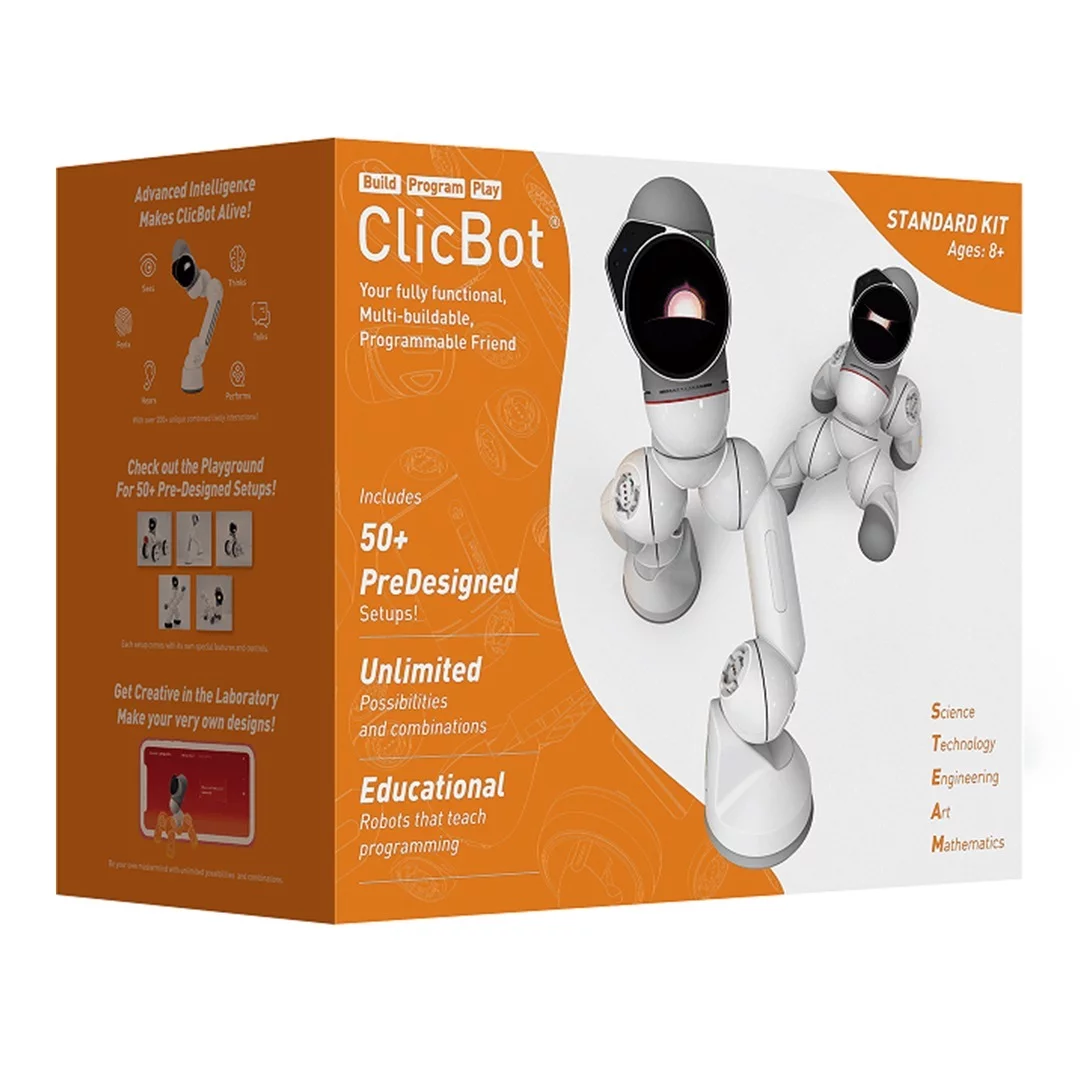Clicbot. Модульный робот CLICBOT. CLICBOT Standart Kit. Робот конструктор CLICBOT - комплект Starter. Keyi Tech CLICBOT.